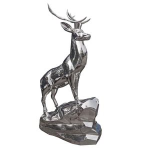 metal deer sculpture